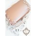 Дизайнерска диадема с кристали в розово и перли за сватба и бал Bloom of Pearls and Flowers by Rosie